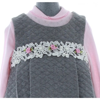 Foto 4 | Vestido Para Niña Chicos Olé 3228 Gris Manga Larga