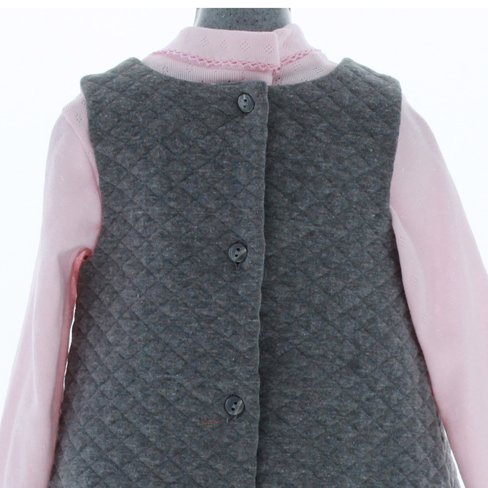 Foto 5 | Vestido Para Niña Chicos Olé 3228 Gris Manga Larga