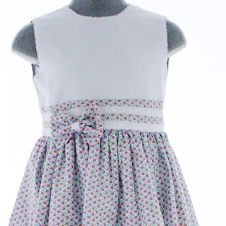 Foto 3 | Vestido Para Niña Chicos Olé 3061 Blanco Con Flores
