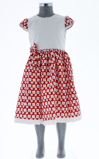 Foto 2 | Vestido Para Niña Chicos Olé 3007 Rojo Con Flores