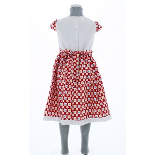 Foto 3 | Vestido Para Niña Chicos Olé 3007 Rojo Con Flores