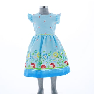 Foto 3 | Vestido Para Niña Chicos Olé 3539 Azul Con Flores