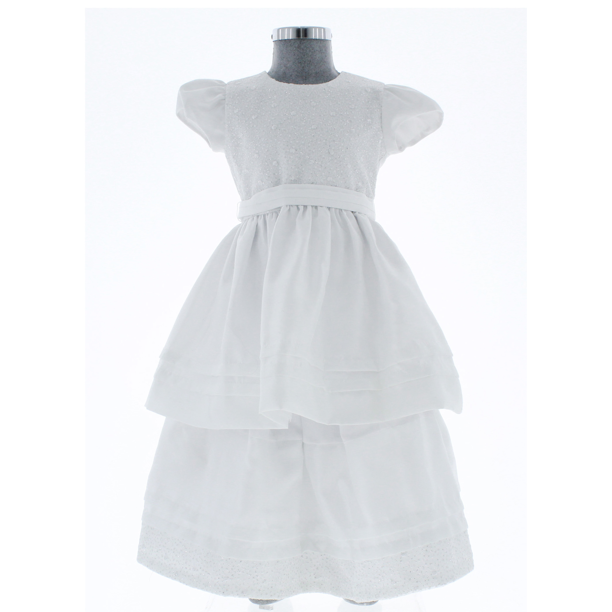 Foto 3 pulgar | Vestido Para Niña Chicos Olé 3276 Blanco Elegante