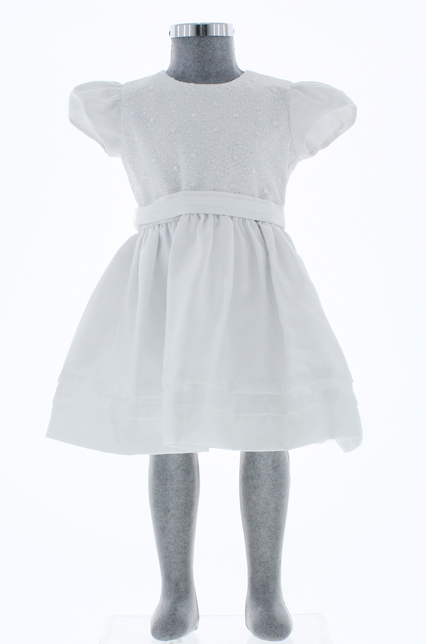 Foto 5 pulgar | Vestido Para Niña Chicos Olé 3276 Blanco Elegante
