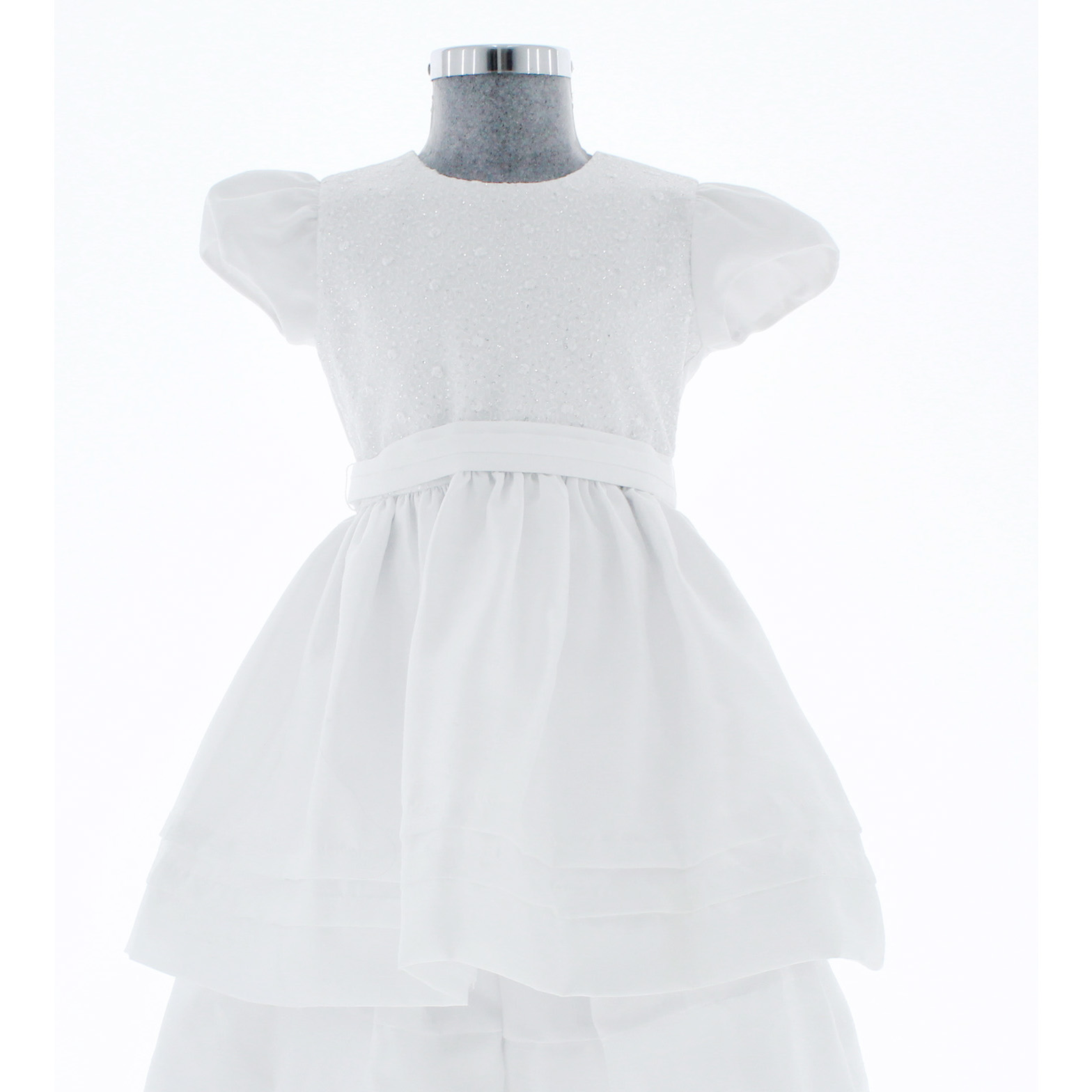 Foto 7 pulgar | Vestido Para Niña Chicos Olé 3276 Blanco Elegante