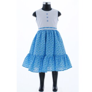 Foto 3 | Vestido Para Niña Chicos Olé 3419 Azul Sin Mangas