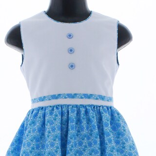 Foto 6 | Vestido Para Niña Chicos Olé 3419 Azul Sin Mangas