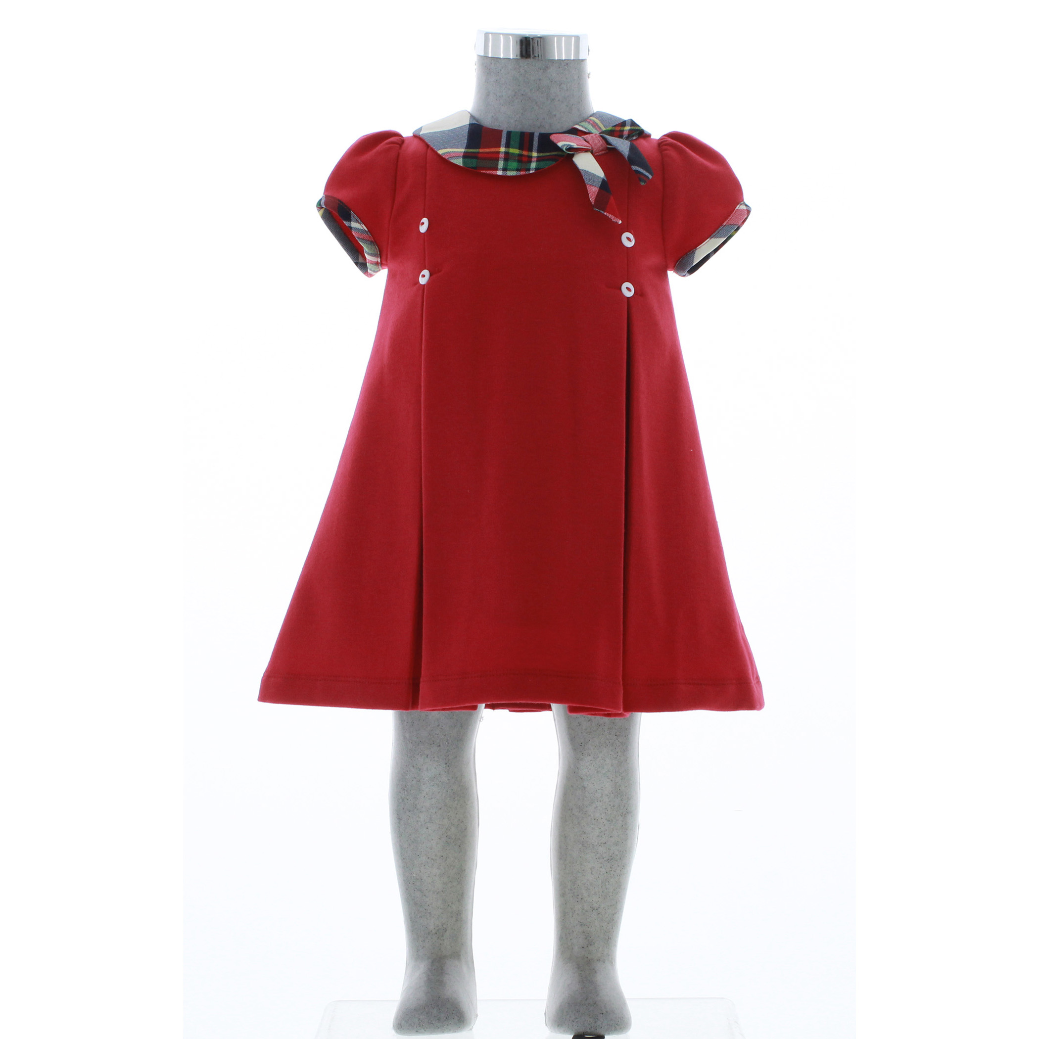 Foto 3 pulgar | Vestido Para Niña Chicos Olé 3270 Rojo Con Moño