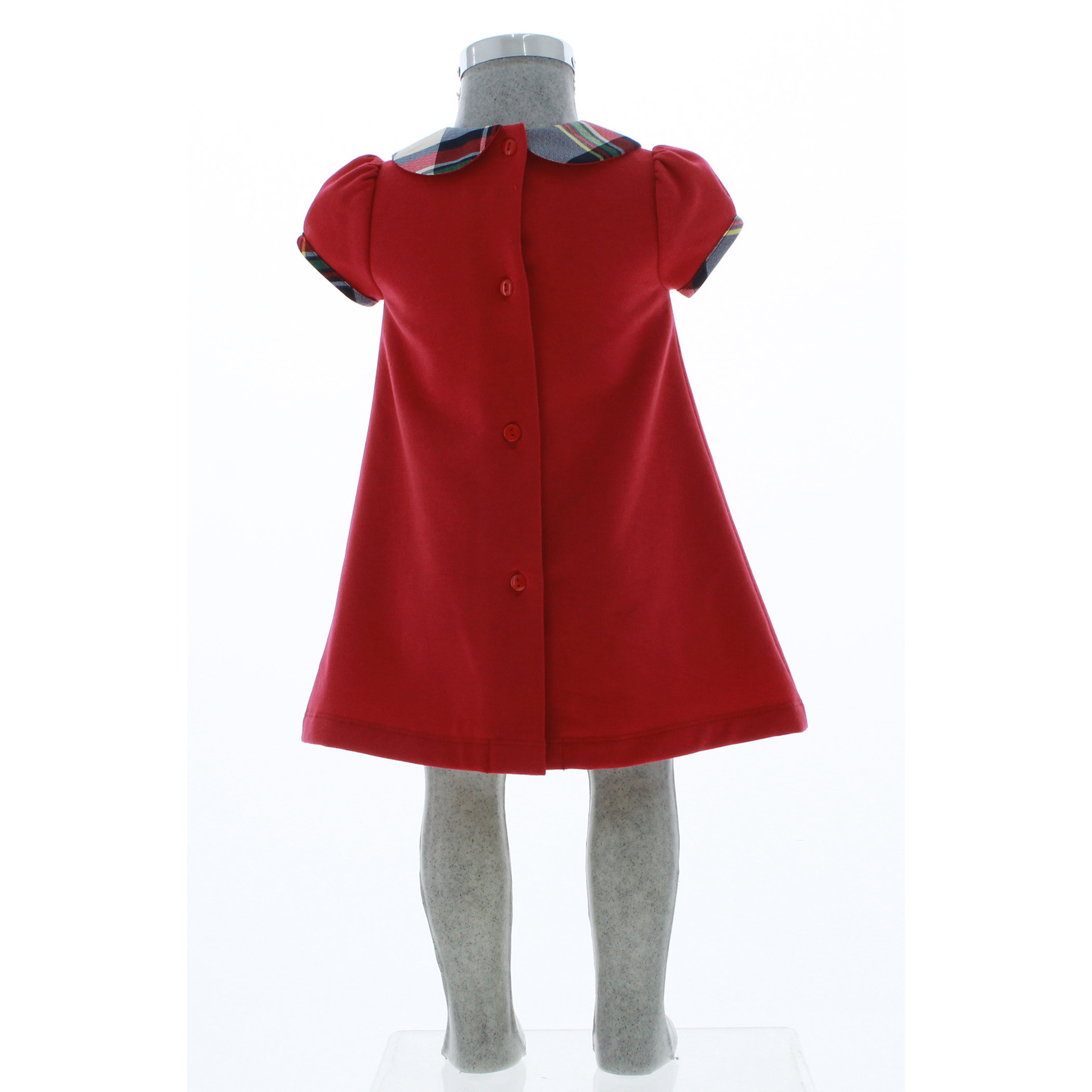 Foto 4 pulgar | Vestido Para Niña Chicos Olé 3270 Rojo Con Moño
