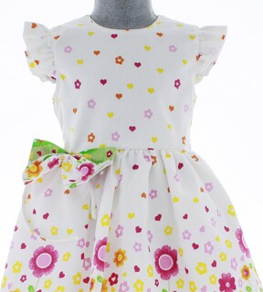 Foto 4 | Vestido Para Niña Chicos Olé 3361 Blanco Con Flores