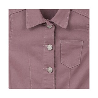Foto 2 | Vestido Coqueta Para Niña De Algodón Rosa Con Botones Y Cinturón