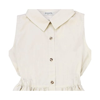 Foto 2 | Vestido Coqueta Para Niña En Algodón Poliéster Con Cuello Camisero