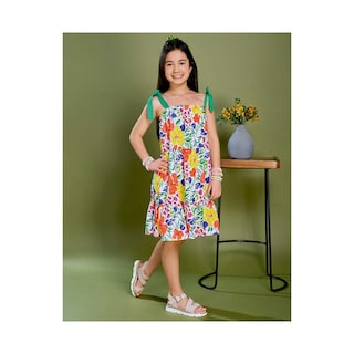 Foto 1 | Vestido Coqueta Para Niña De Poliéster Multi Con Estampado Floral