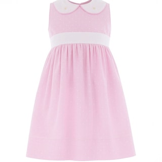 Foto 1 | Vestido Para Niña Chicos Olé 3432 Rosa Con Estampado De Corazones