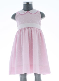 Foto 2 | Vestido Para Niña Chicos Olé 3432 Rosa Con Estampado De Corazones
