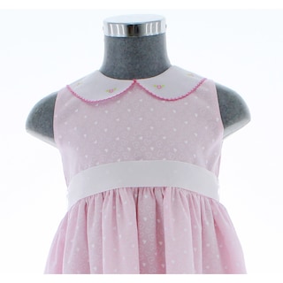 Foto 4 | Vestido Para Niña Chicos Olé 3432 Rosa Con Estampado De Corazones