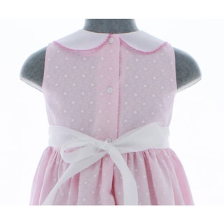 Foto 5 | Vestido Para Niña Chicos Olé 3432 Rosa Con Estampado De Corazones