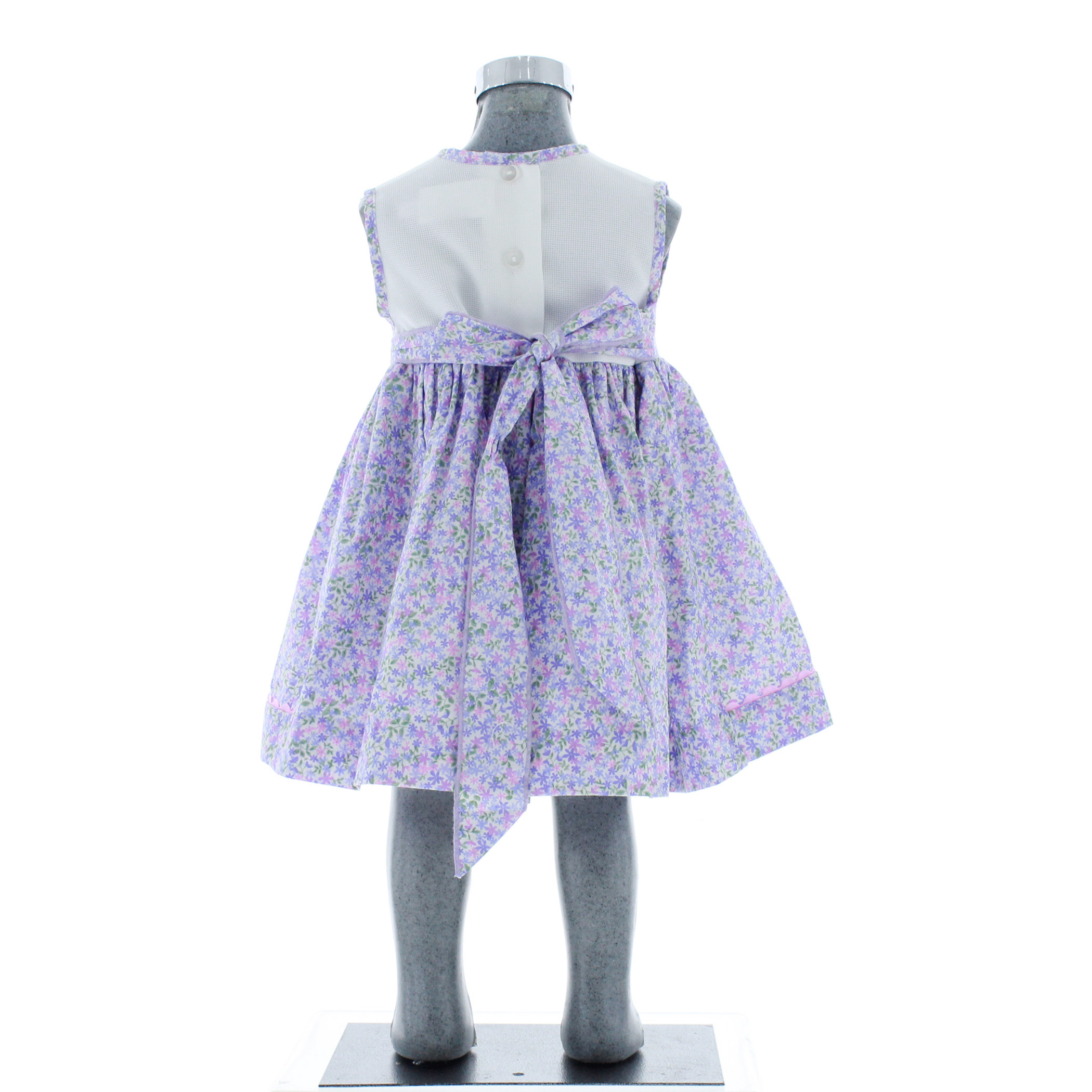 Foto 4 pulgar | Vestido Para Niña Chicos Olé 2837 Morado Flores