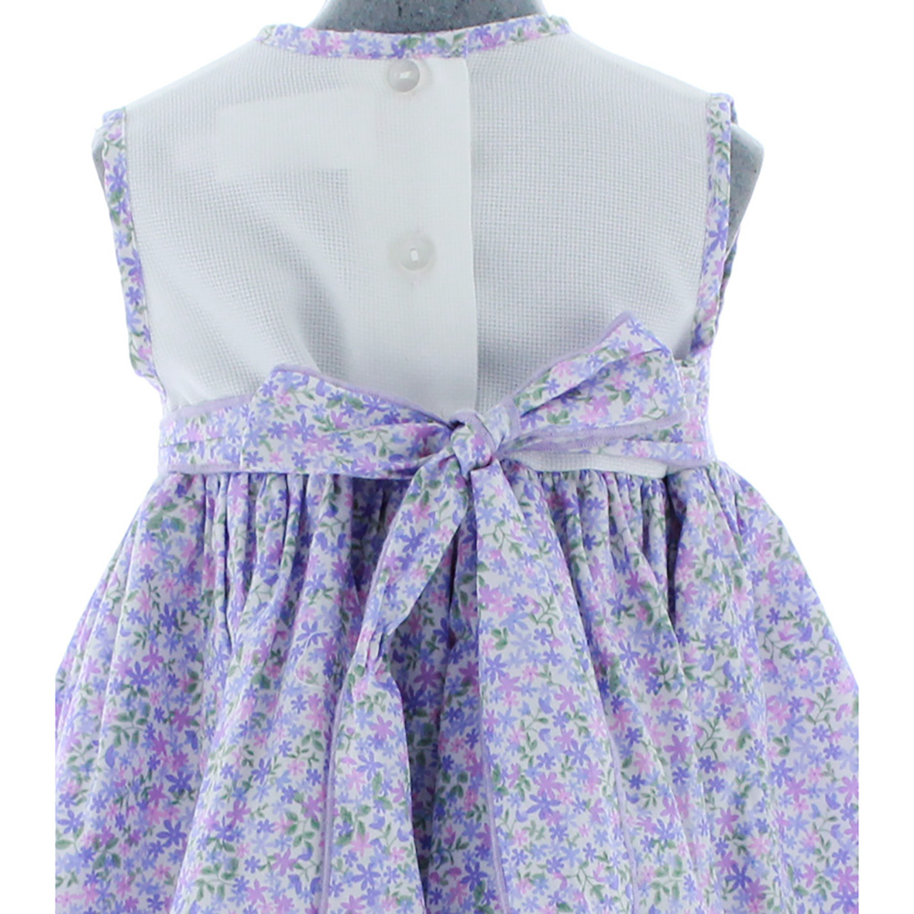 Foto 6 pulgar | Vestido Para Niña Chicos Olé 2837 Morado Flores