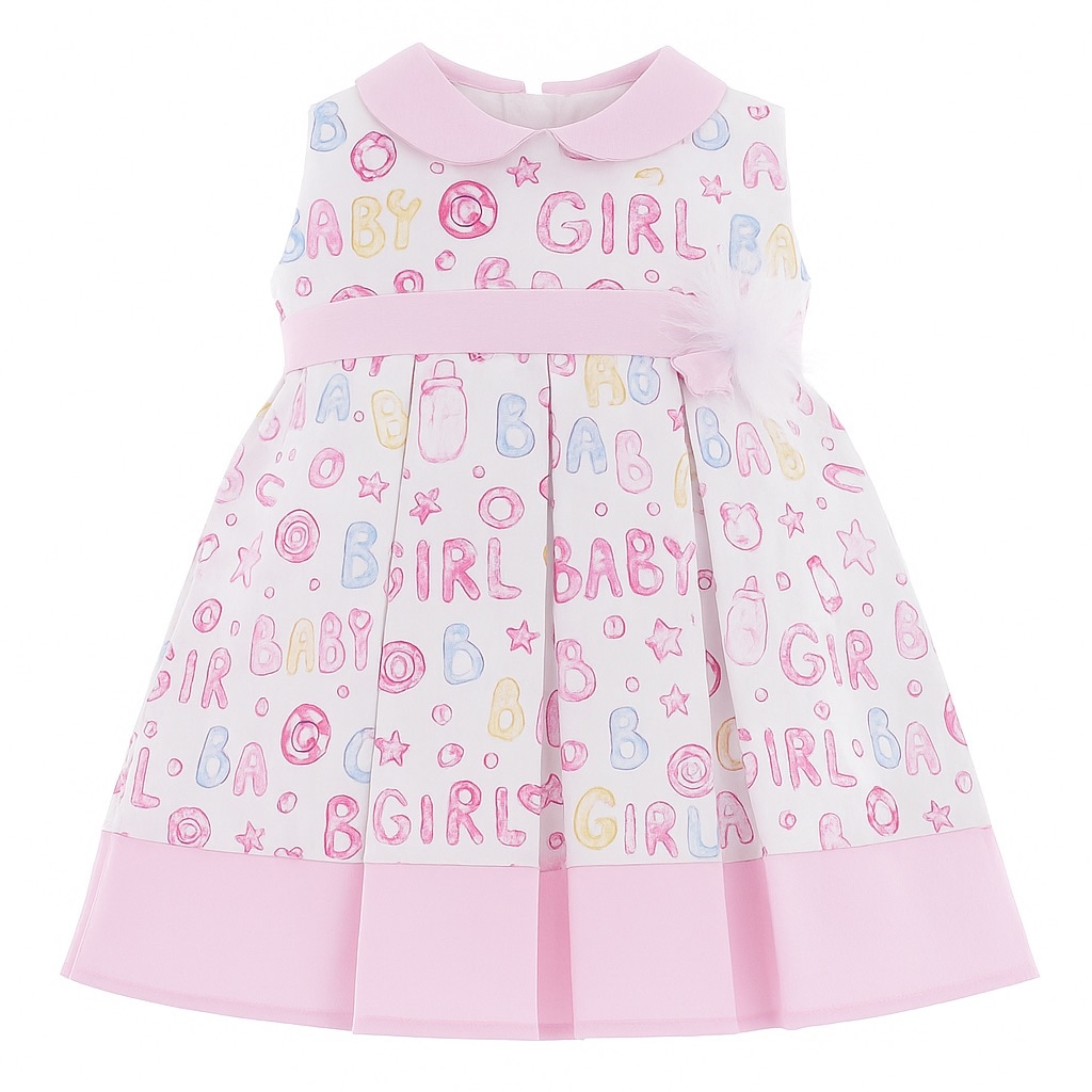 Vestido Para Niña Chicos Olé 3434 Rosa Sin Mangas $599