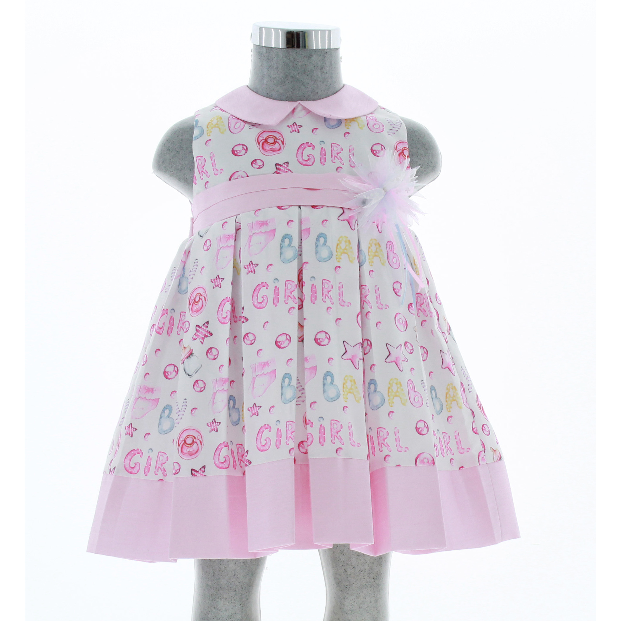 Foto 3 pulgar | Vestido Para Niña Chicos Olé 3434 Rosa Sin Mangas