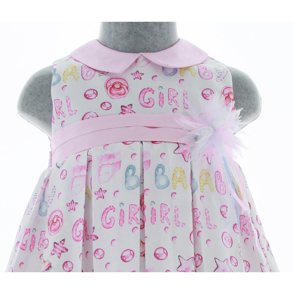 Foto 5 pulgar | Vestido Para Niña Chicos Olé 3434 Rosa Sin Mangas