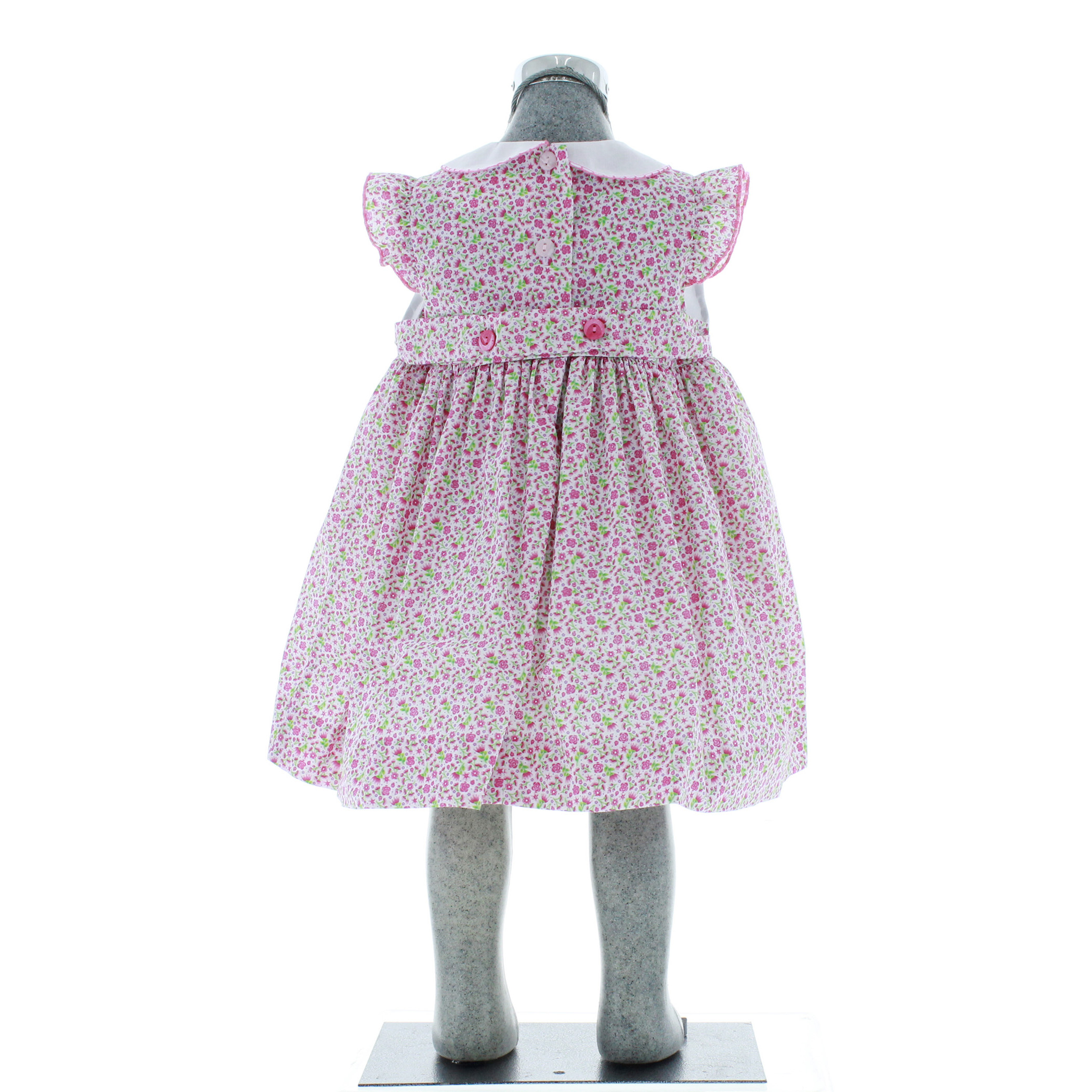 Foto 4 pulgar | Vestido Para Niña Chicos Olé 2836 Rosa Estampado De Flores