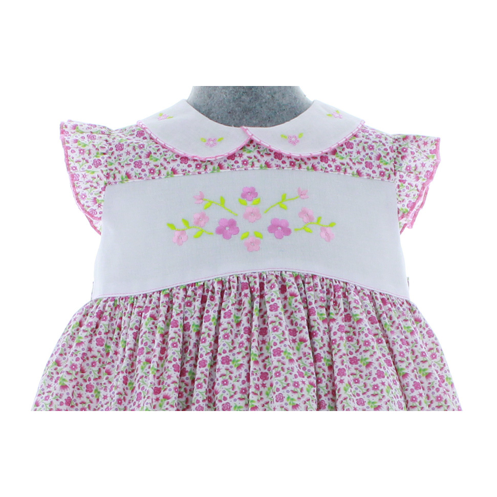 Foto 4 | Vestido Para Niña Chicos Olé 2836 Rosa Estampado De Flores