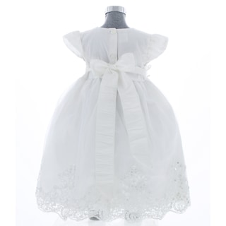 Foto 4 | Vestido Para Niña Bautizo O Ceremonia Chicos Olé 3259 Blanco Con Pechera