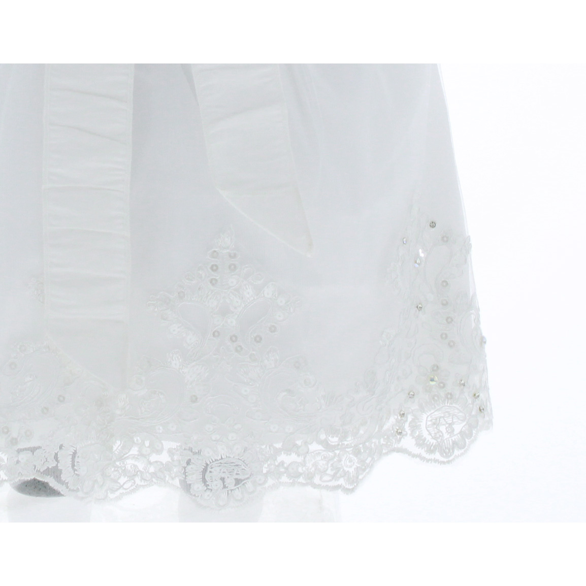 Foto 6 | Vestido Para Niña Bautizo O Ceremonia Chicos Olé 3259 Blanco Con Pechera
