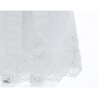 Foto 6 | Vestido Para Niña Bautizo O Ceremonia Chicos Olé 3259 Blanco Con Pechera