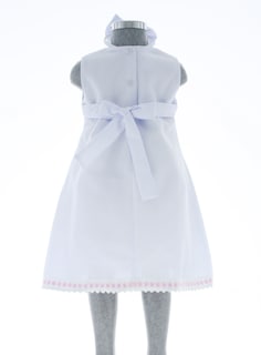 Foto 3 | Vestido Para Niña Chicos Olé 3478 Blanco Con Moño