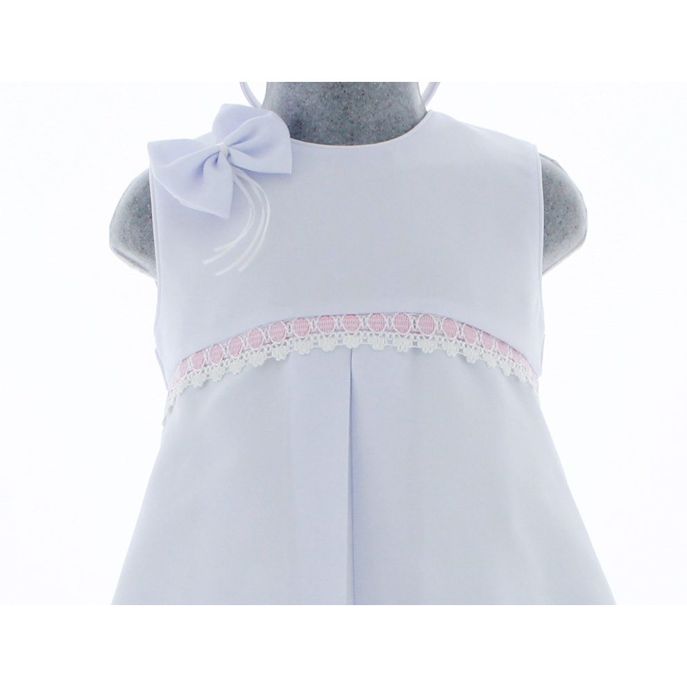 Foto 5 pulgar | Vestido Para Niña Chicos Olé 3478 Blanco Con Moño