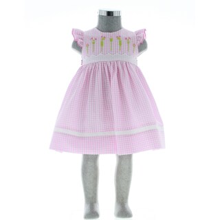 Foto 2 | Vestido Para Niña Chicos Olé 3477 Rosa Cuadros