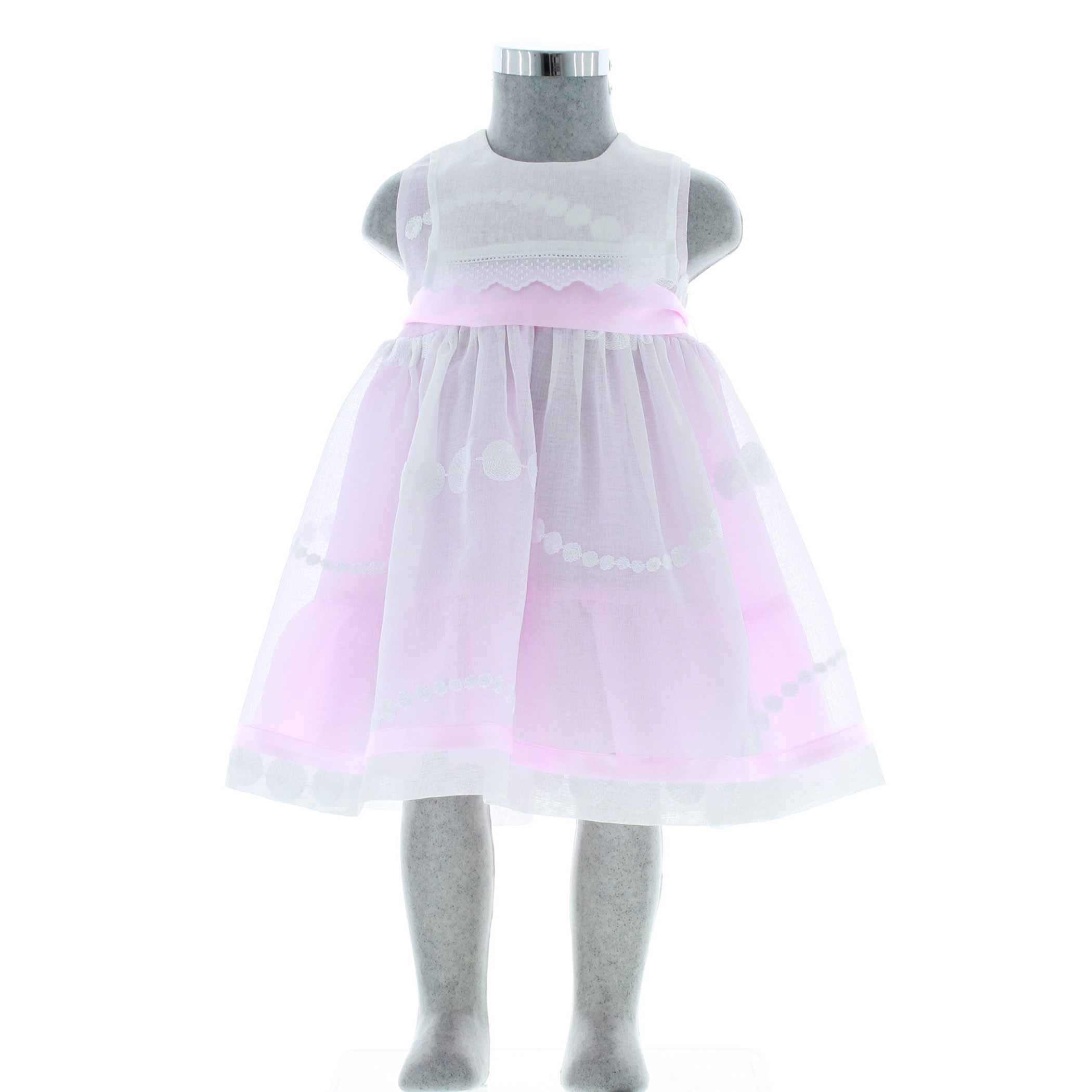 Foto 3 pulgar | Vestido Para Niña Chicos Olé 2942 Rosa Sin Mangas