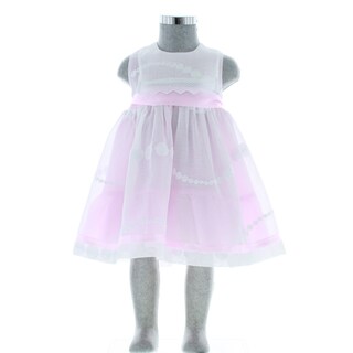 Foto 2 | Vestido Para Niña Chicos Olé 2942 Rosa Sin Mangas