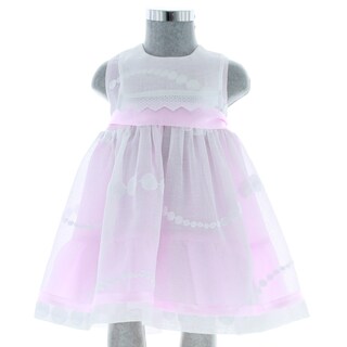 Foto 4 | Vestido Para Niña Chicos Olé 2942 Rosa Sin Mangas