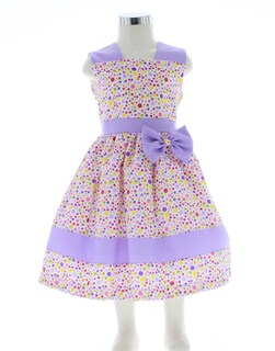 Foto 2 | Vestido Para Niña Chicos Olé 3484 Morado Puntos Multicolor Sin Mangas