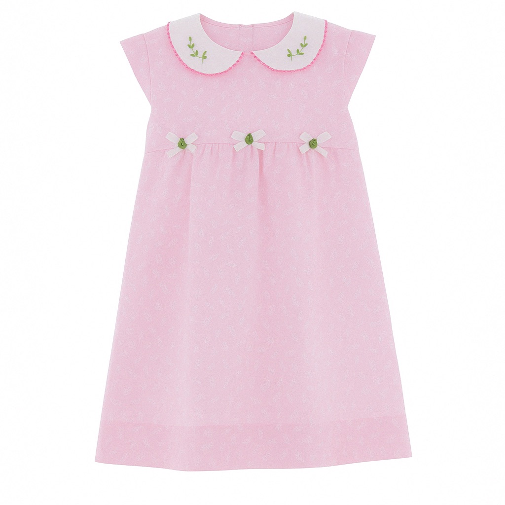 Foto 2 pulgar | Vestido Para Niña Chicos Olé 3528 Rosa Estampado De Mariposa