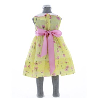 Foto 3 | Vestido Para Niña Chicos Olé 3529 Amarillo Sin Mangas