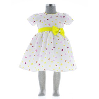 Foto 2 | Vestido Para Niña Chicos Olé 3402 Blanco Estampado De Corazones Y Flores