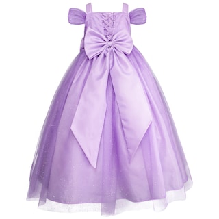Foto 3 | Vestido Lila De Fiesta Para Niña Con Moño Y Mariposas