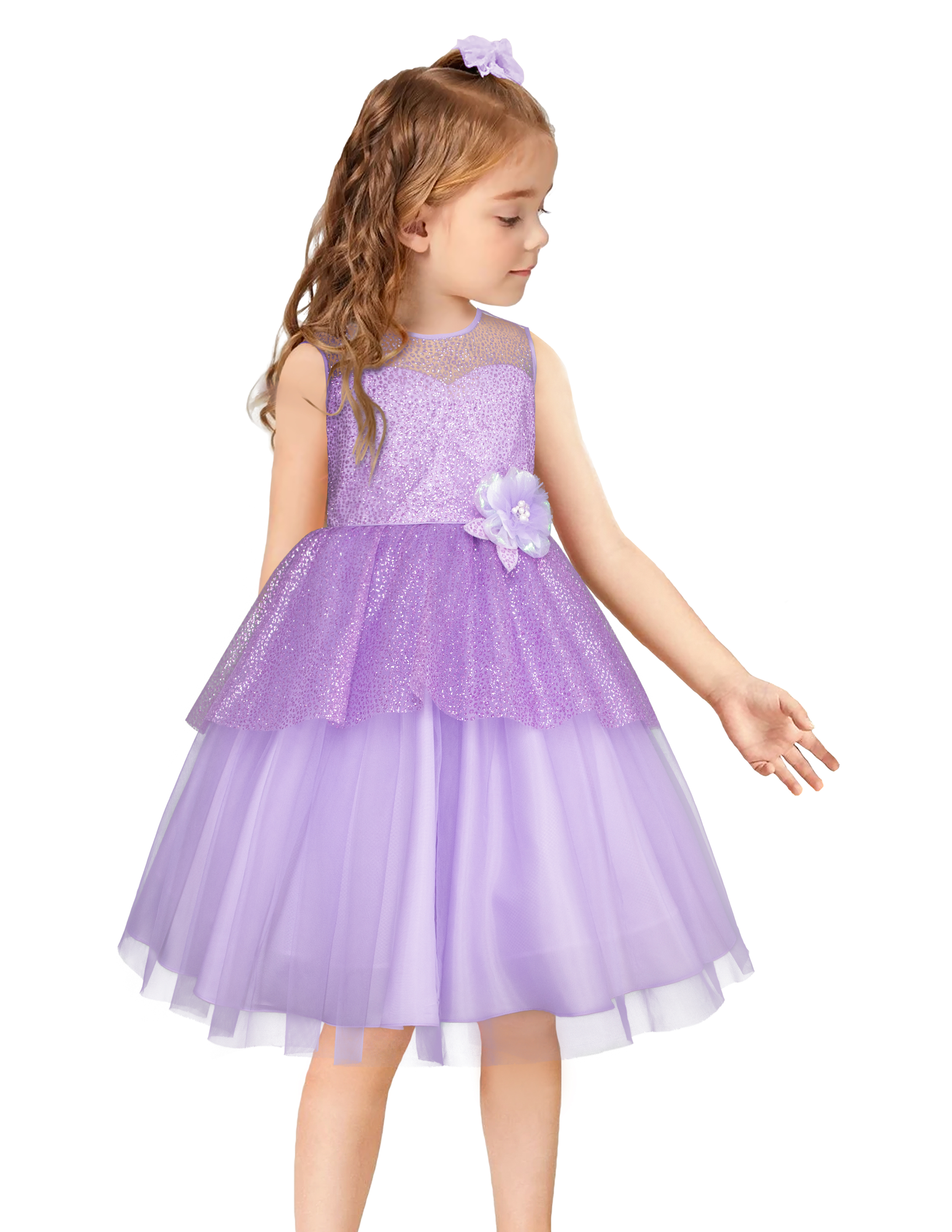 Foto 1 | Vestido Lila De Fiesta Para Niña Gerat