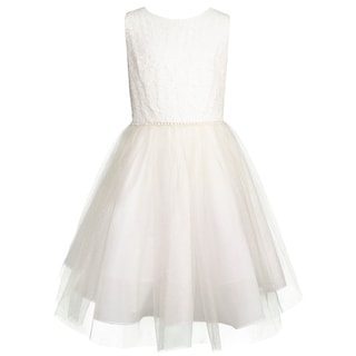 Foto 2 | Vestido Blanco De Ceremonia A La Rodilla Para Niña Junior Gerat