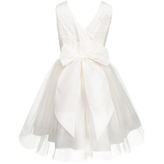 Foto 3 | Vestido Blanco De Ceremonia A La Rodilla Para Niña Junior Gerat