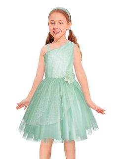 Foto 1 | Vestido Verde Menta Moderno Para Graduación De Niña Junior Gerat