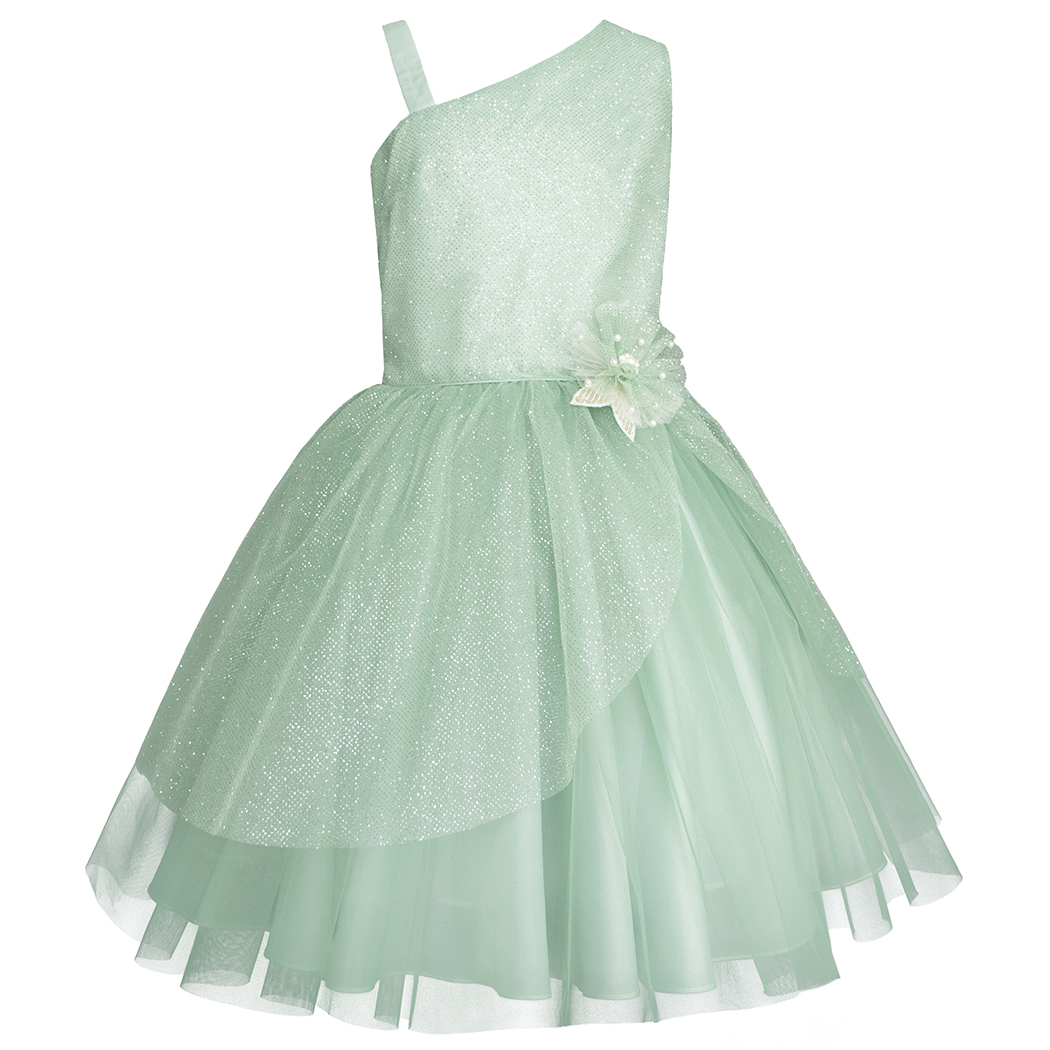 Foto 3 pulgar | Vestido Verde Menta Moderno Para Graduación De Niña Junior Gerat
