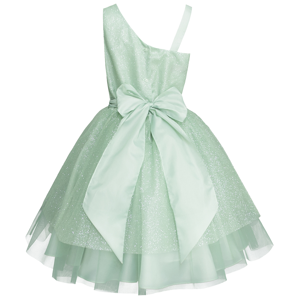 Foto 4 pulgar | Vestido Verde Menta Moderno Para Graduación De Niña Junior Gerat