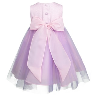 Foto 5 | Conjunto Abrigo Y Vestido De Fiesta Para Bebé Niña Lila Y Rosa