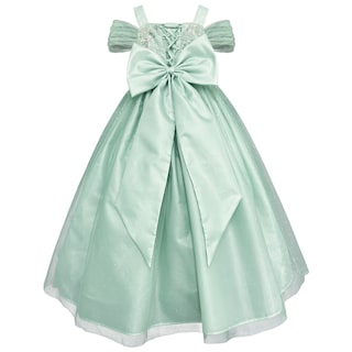 Foto 3 | Vestido De Fiesta Verde Para Niña Con Mariposas Y Moño Gerat